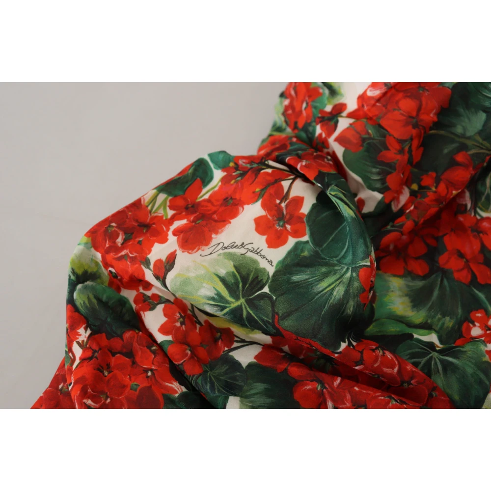 Dolce & Gabbana Betoverende Bloemenprint Sheath Jurk Multicolor Dames