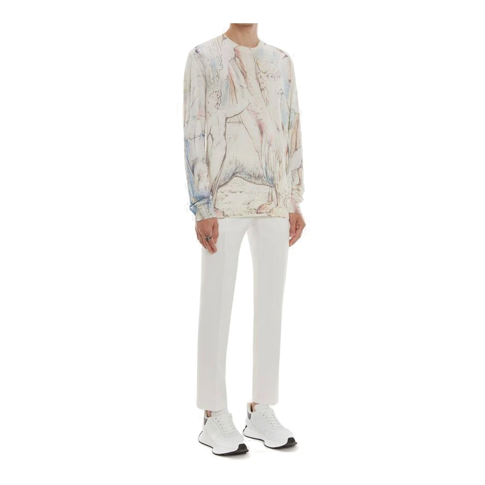 alexander mcqueen William Blake Dante Print Pullover Multicolor Heren