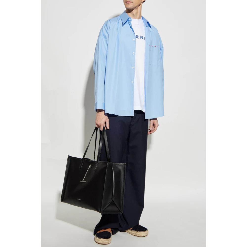 Marni Wollen broek Blue Heren