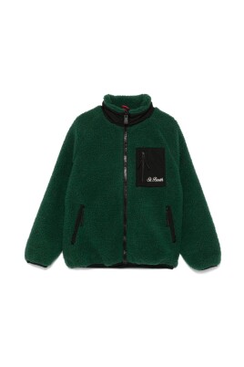 green-shearling-zip-sweater-snoopy-print