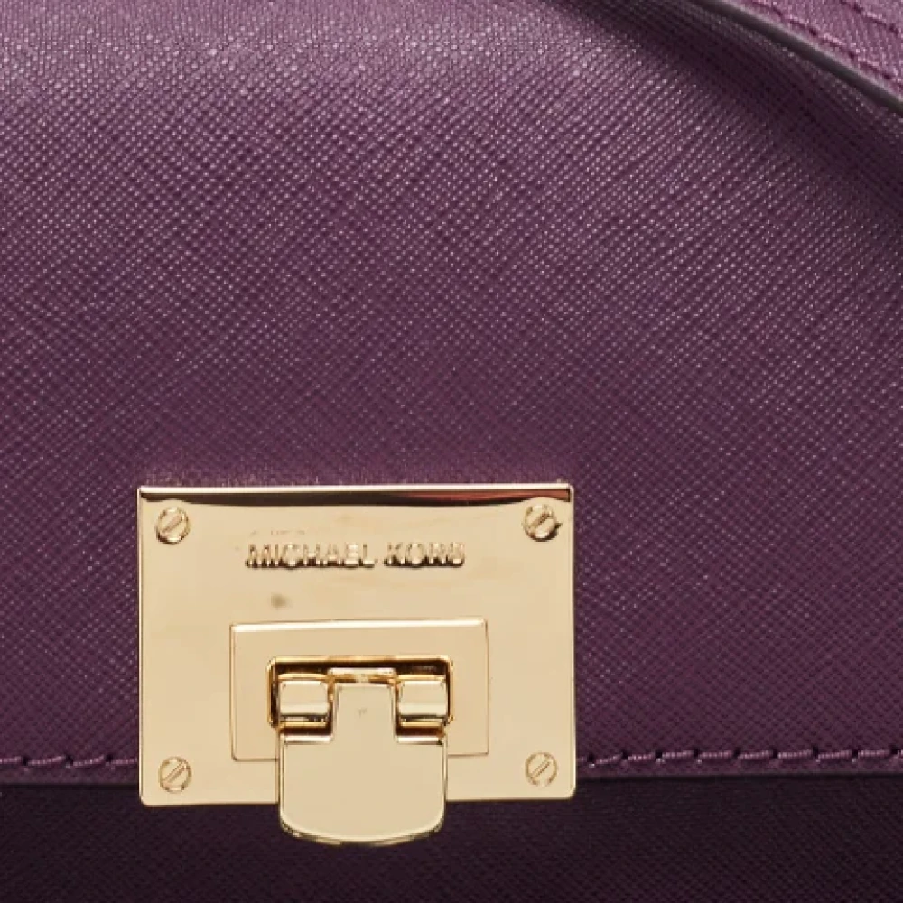 Michael Kors Pre-owned Leather clutches Purple Dames