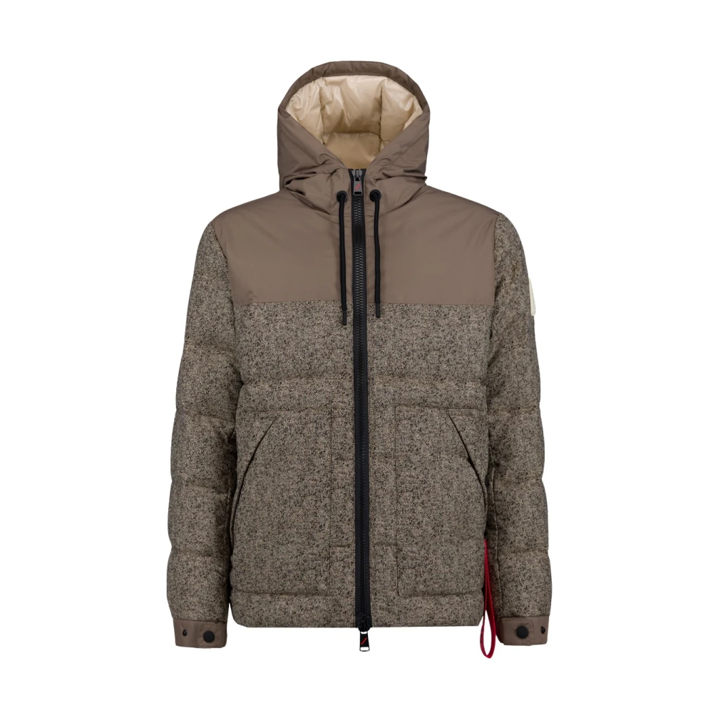 Afterlabel Gewatteerde jas met Jacquard wol Beige Heren