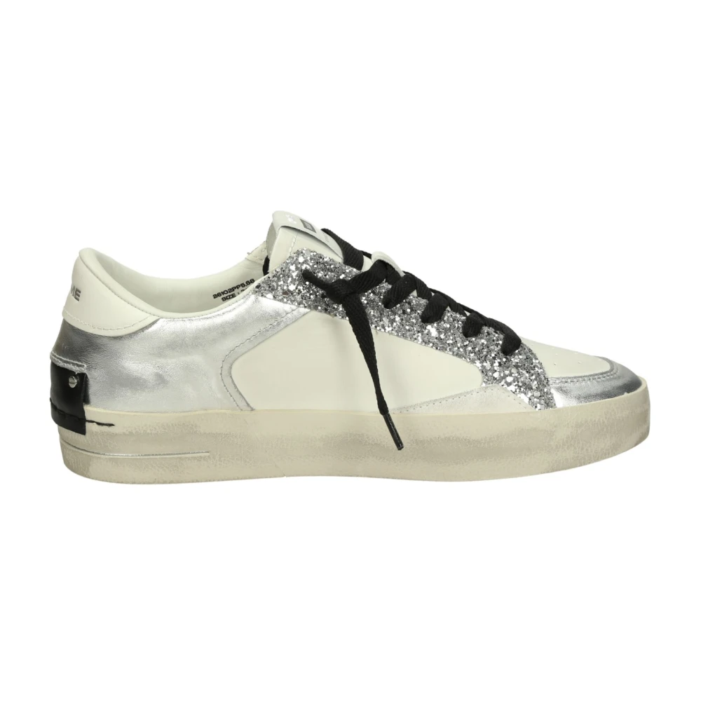 Glitzer Low-Top Leder Sneakers - Crime London - Modalova