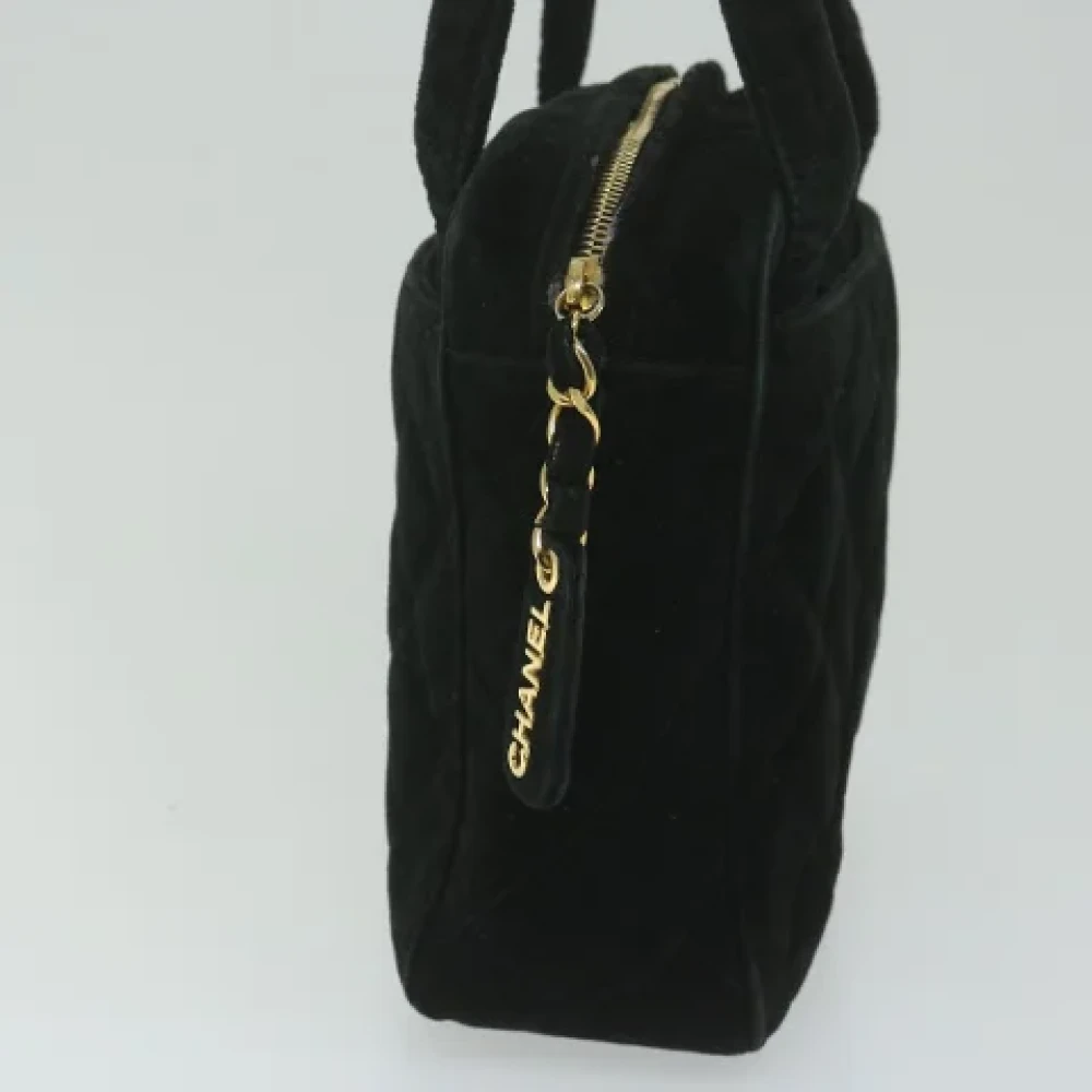 Chanel Vintage Pre-owned Fabric handbags Black Dames