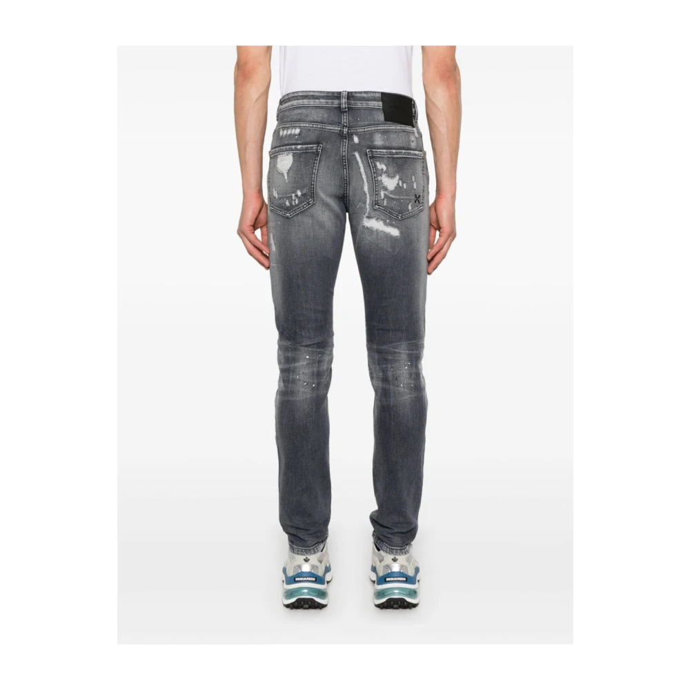 John Richmond Zwarte Jeans voor Moderne Man Black Heren
