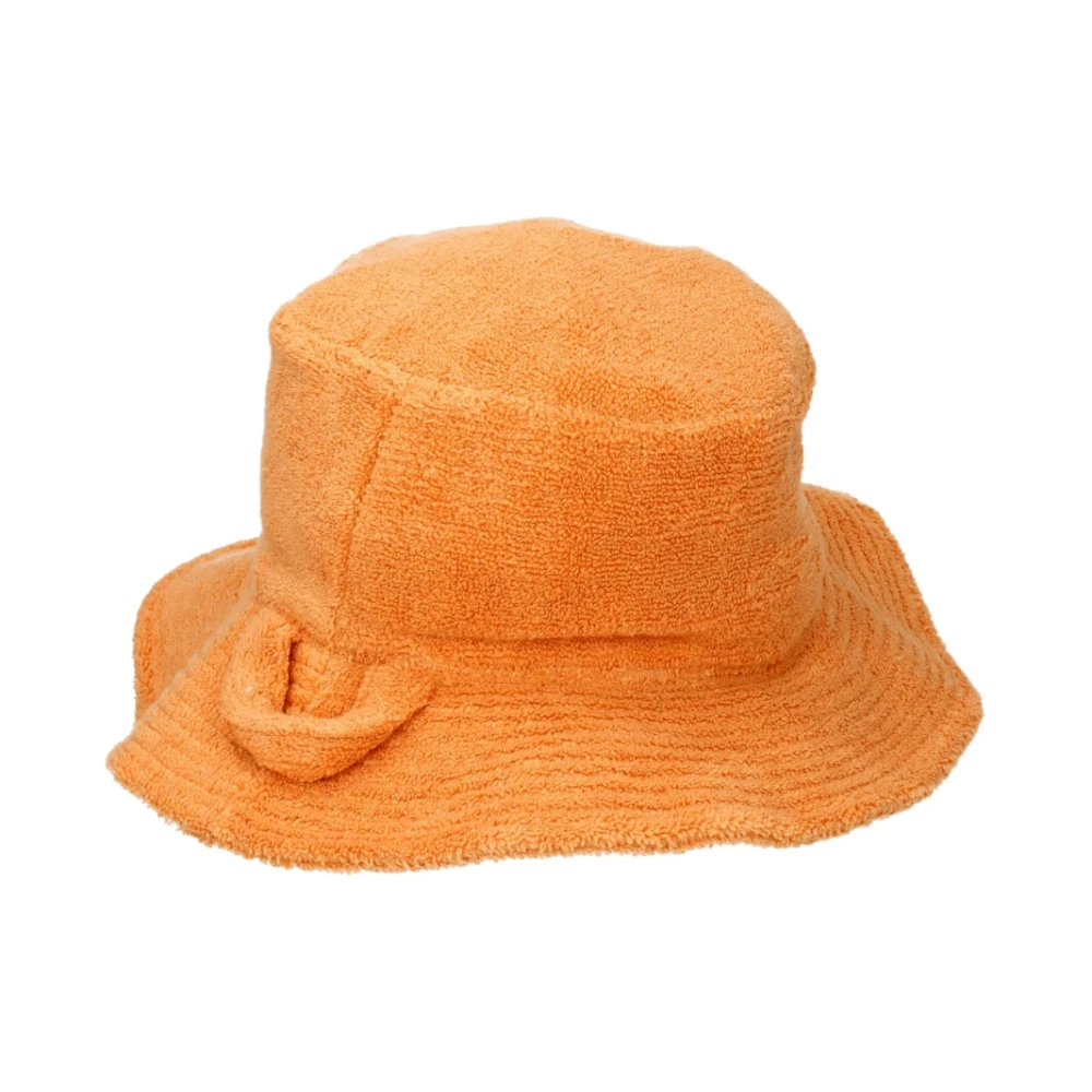 Jacquemus Logo Emmerhoed Licht Oranje Katoen Orange Dames
