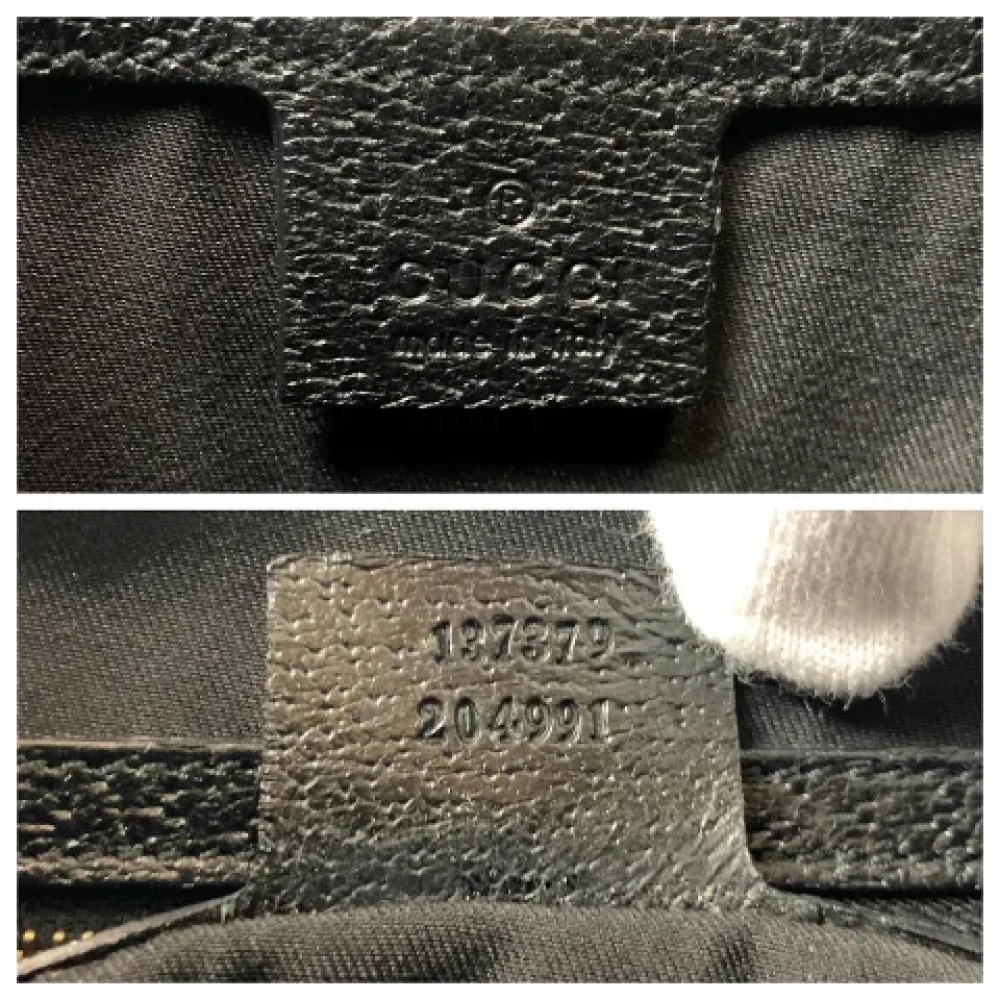 Gucci Vintage Pre-owned Canvas handbags Black Dames