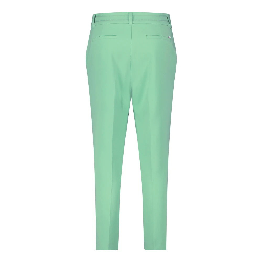 Betty & Co Elegante hoge taille broek Green Dames