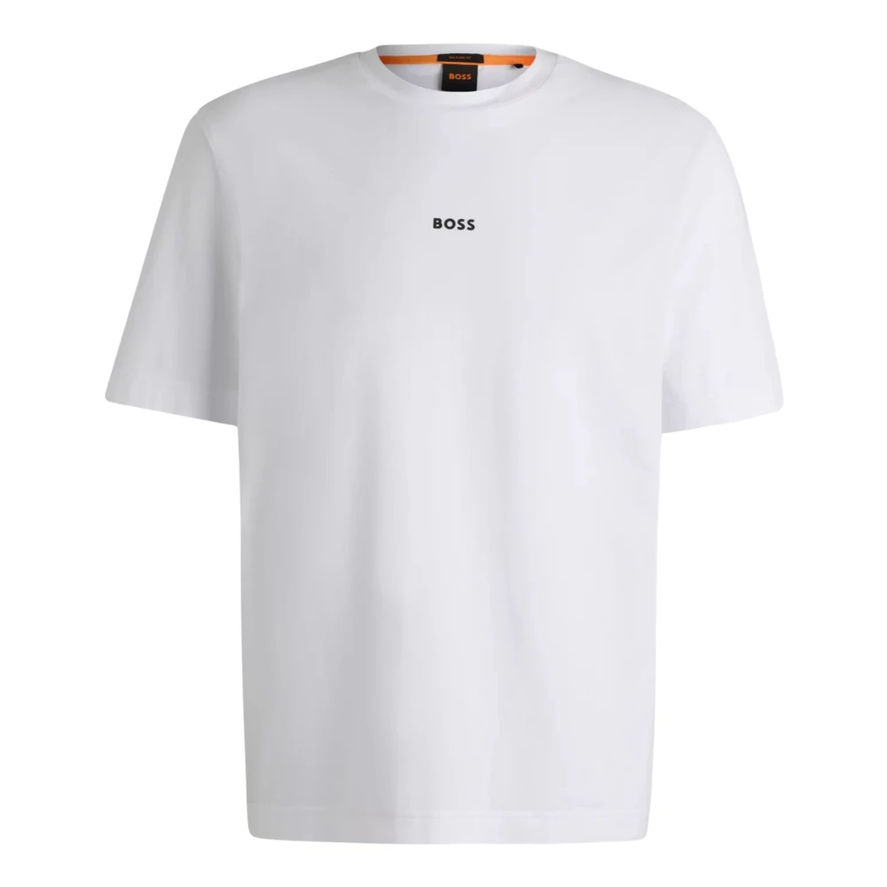 Hugo Men's White T-Shirts, 2XL, Layered Logo T-Shirt