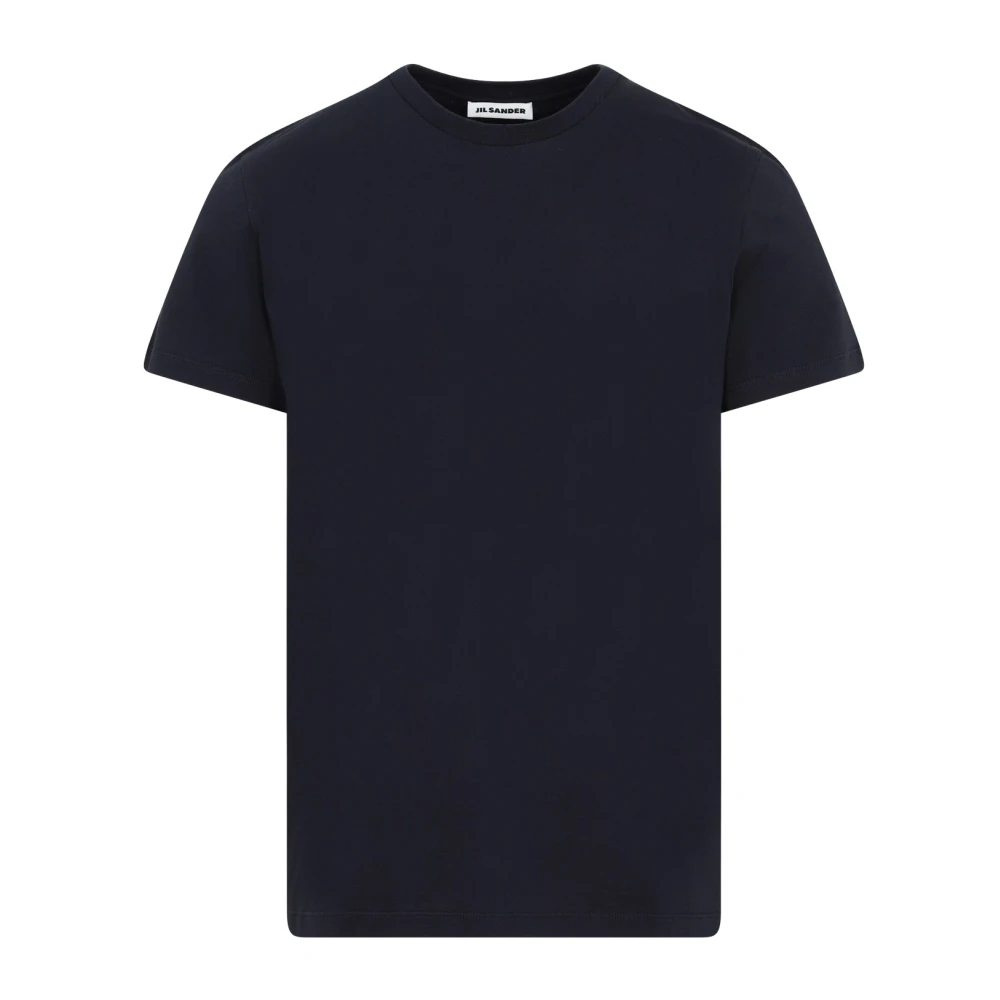 Jil Sander Katoenen T-shirt voor Mannen Black Heren