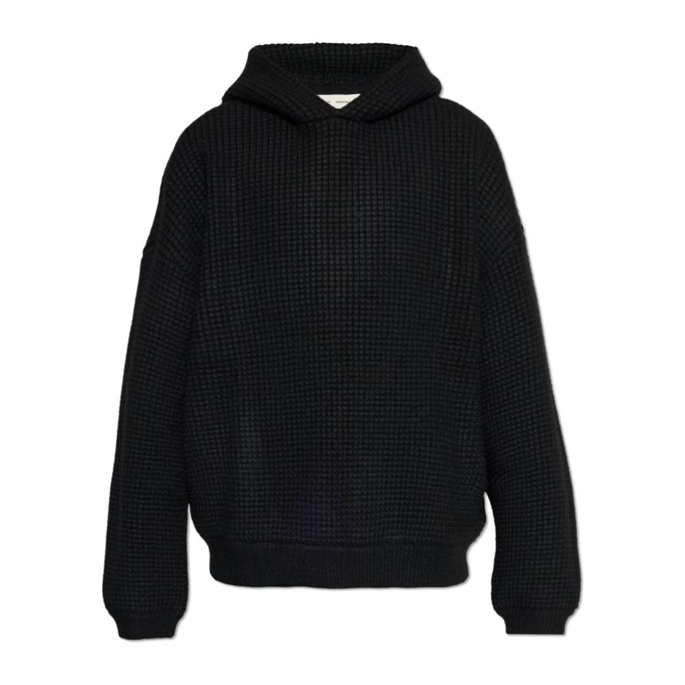 Fear Of God Men's Black Hooded Jumper - Hoodies - M - Sweatshirts & Hoodies