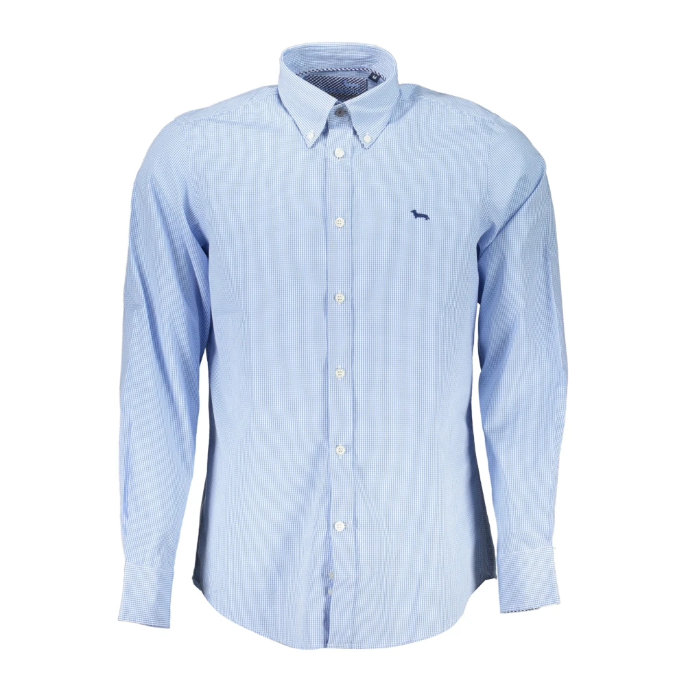 Harmont & Blaine Blauw Overhemd Lange Mouw Button Down Blue Heren