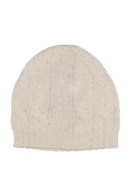 Sequin Cable Beanie
