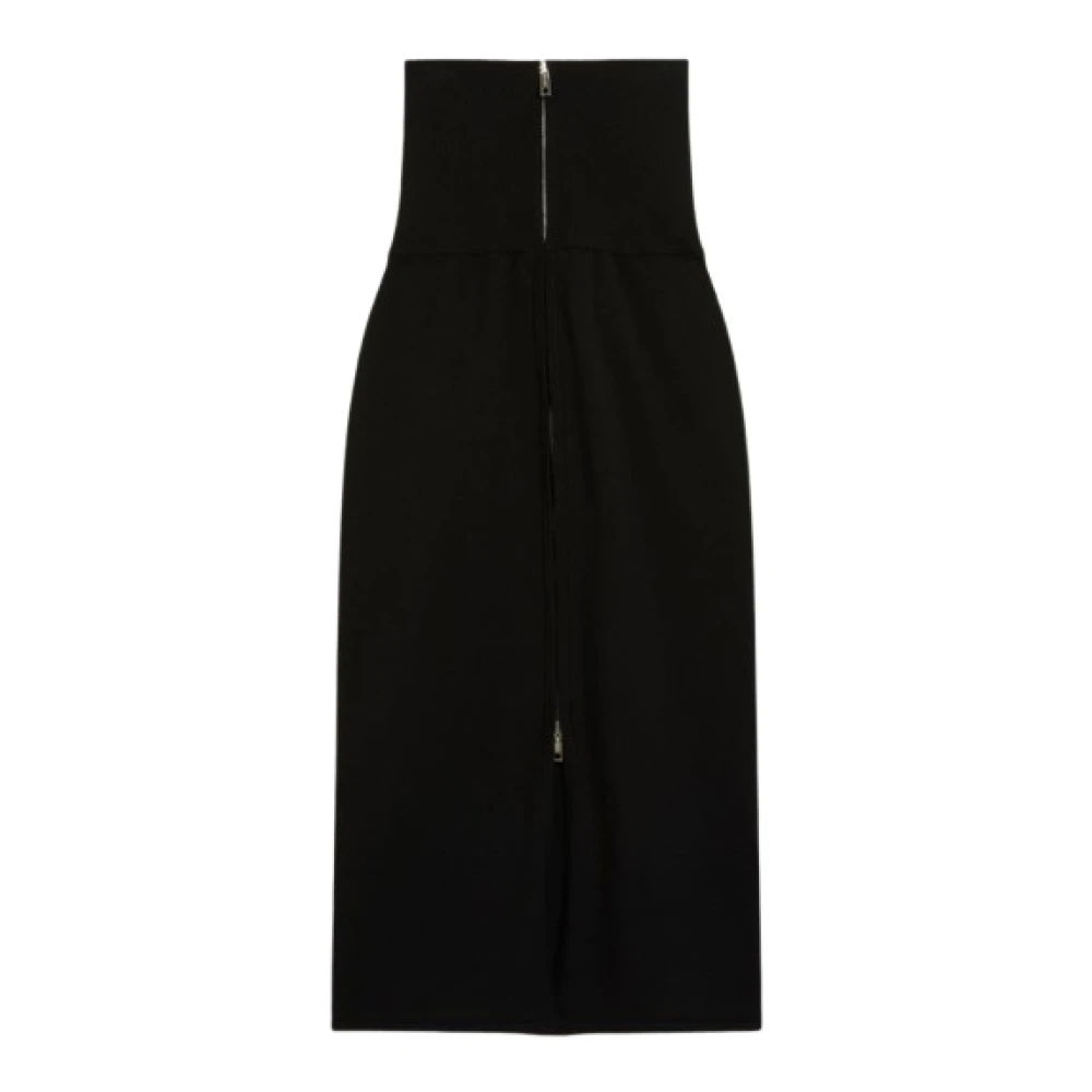 SPORTMAX Blauwe Wollen Rok met Druppels Blue Dames
