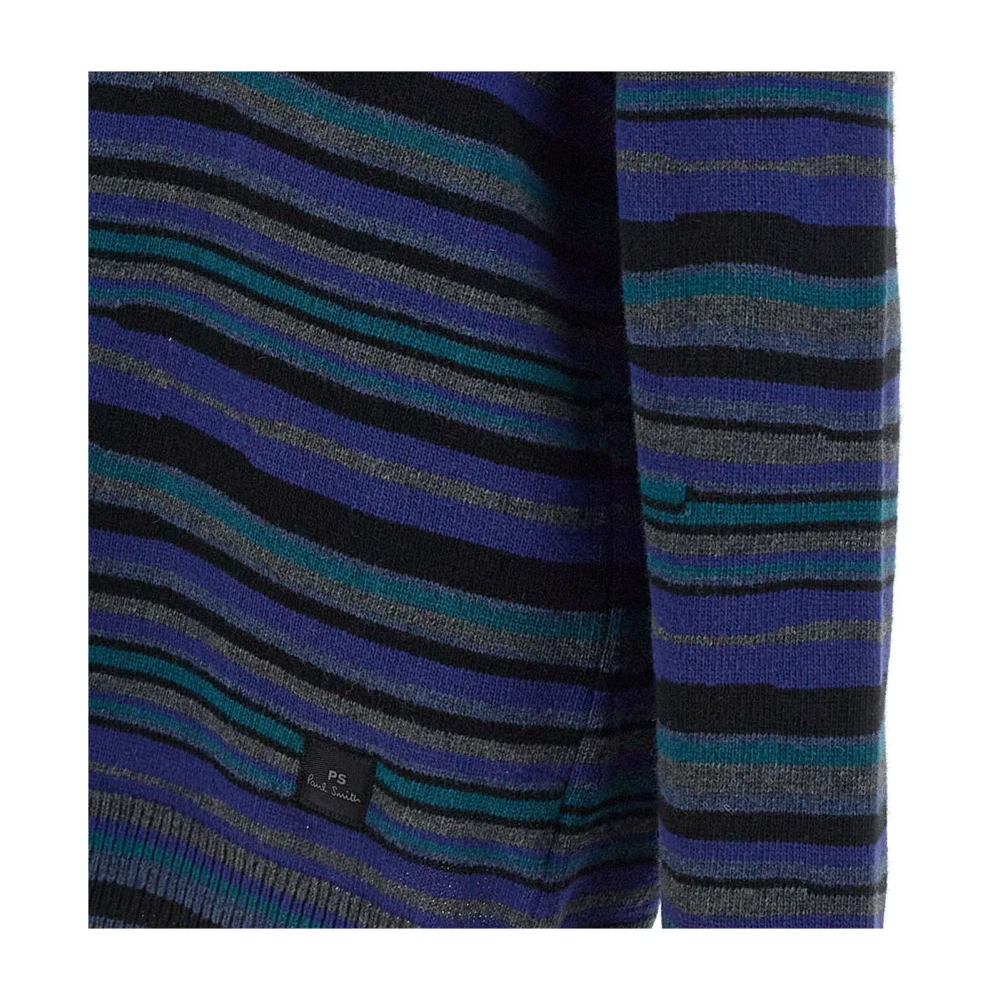 Paul Smith Gestreepte wolmix trui met ronde hals Multicolor Heren