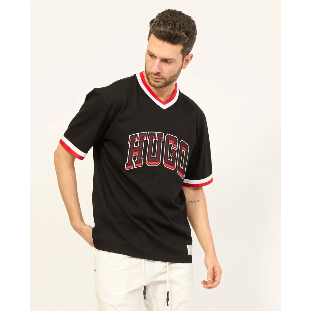 Hugo Boss T-Shirts Black Heren