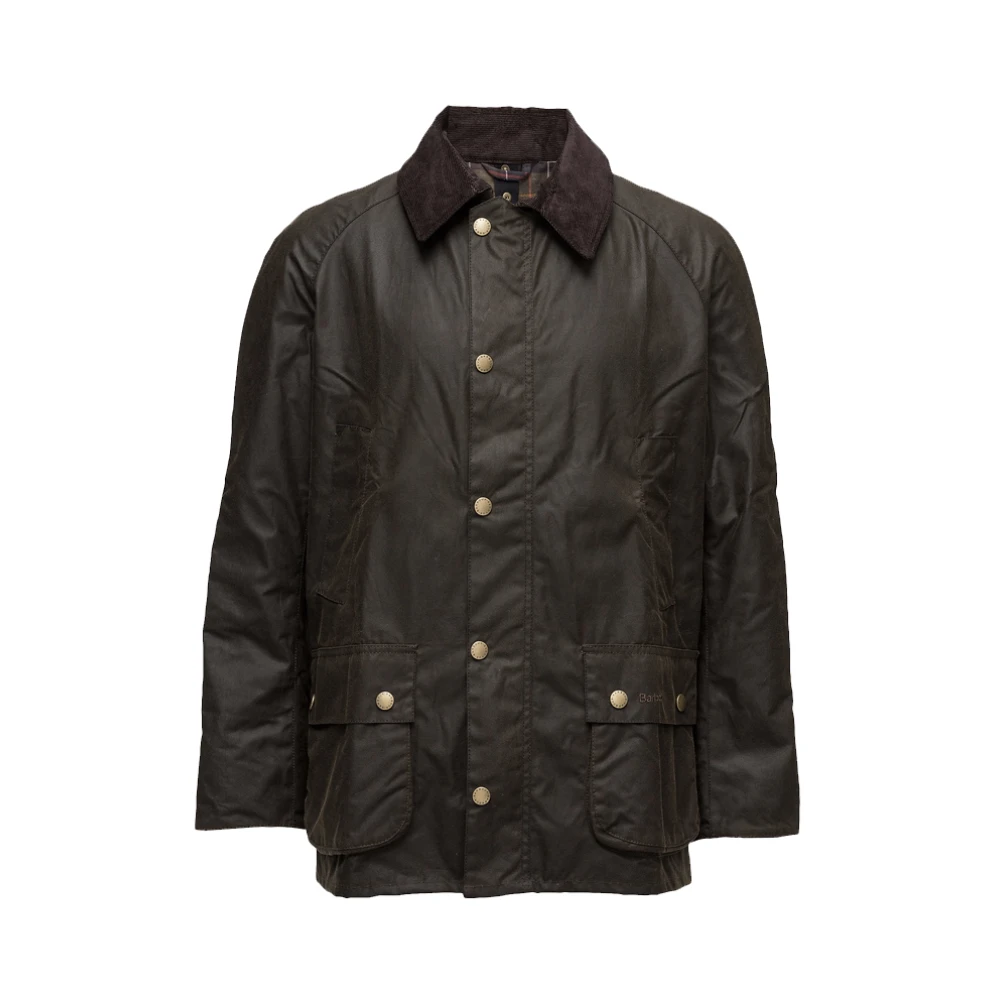 Barbour Men's Green Light Jackets, 2XL, Ashby Waxed Jacket