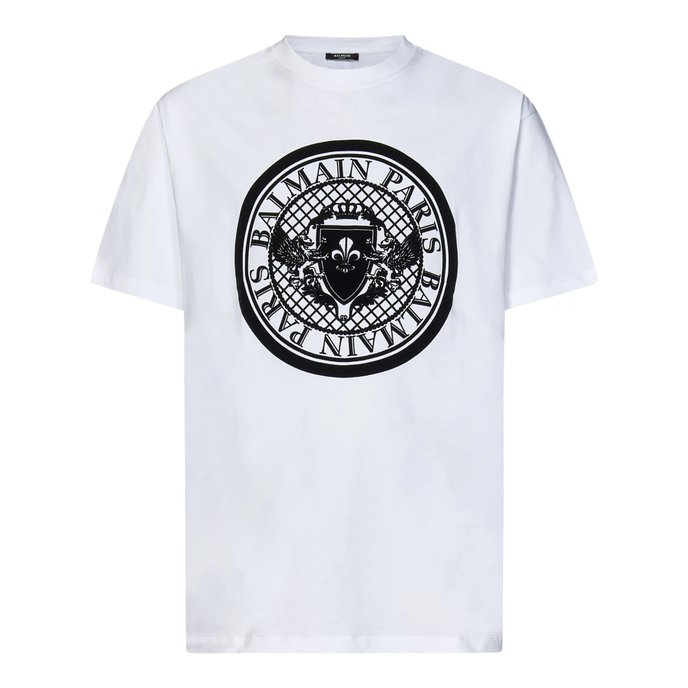 Balmain - Tops > T-Shirts - White - Balmain - Modalova