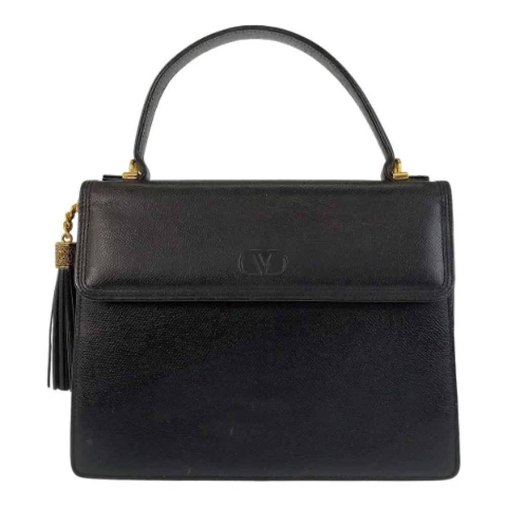Valentino Vintage Pre-owned Leather handbags Black Dames