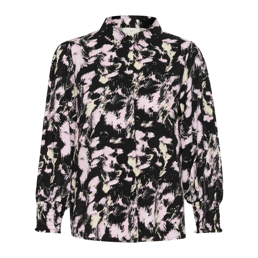 Kaffe Grafische Strepen Overhemdblouse Multicolor Dames