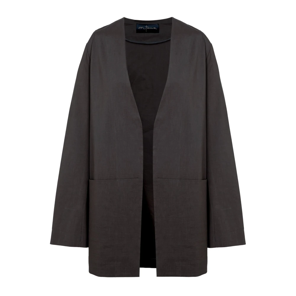Cortana Mite oversized jas grafiet Black Dames