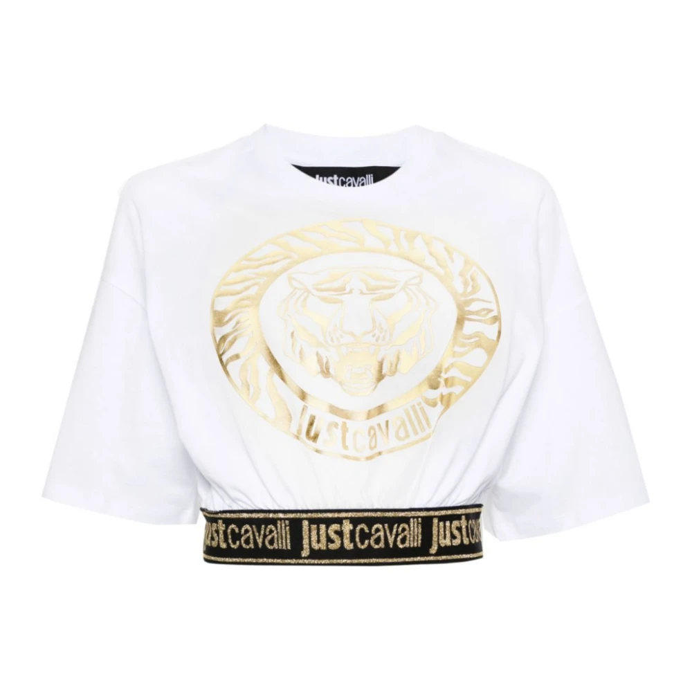Just Cavalli T-shirts en Polos Wit White Dames