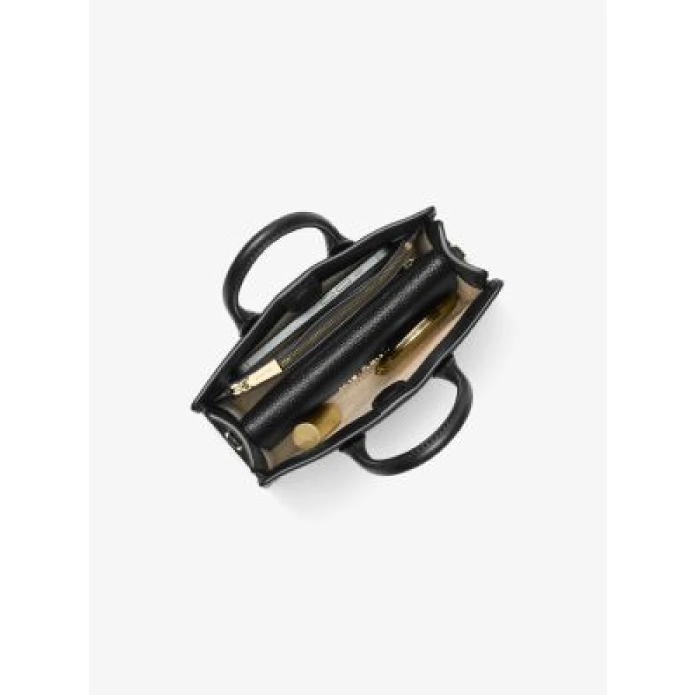 Michael Kors Scarlett Crossbody Tas Leer Black Dames