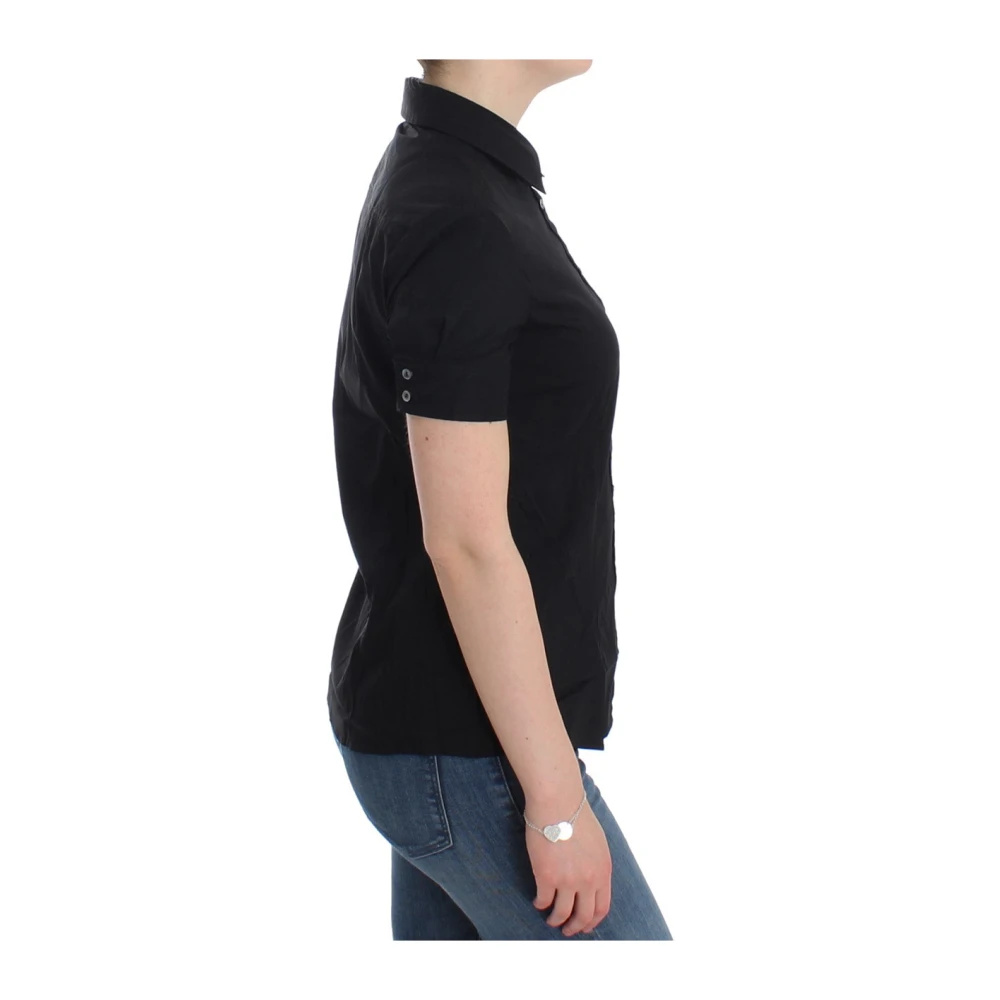 John Galliano Zwarte katoenen shirt top Black Dames