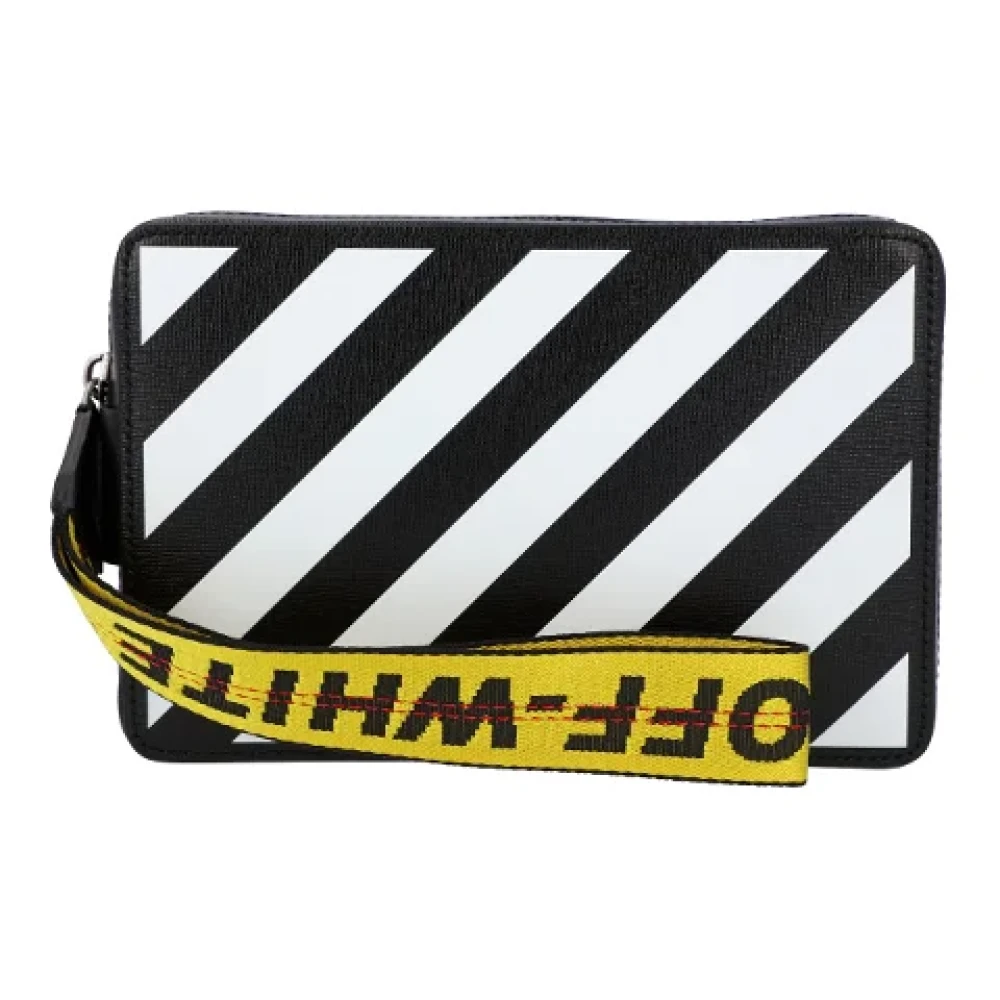 Off White Leather shoulder-bags Black Dames