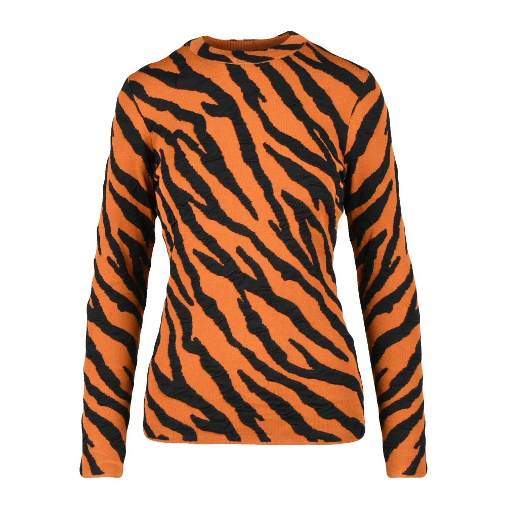 Proenza Schouler Zijde Blend Katoen Gebreide Trui Multicolor Dames