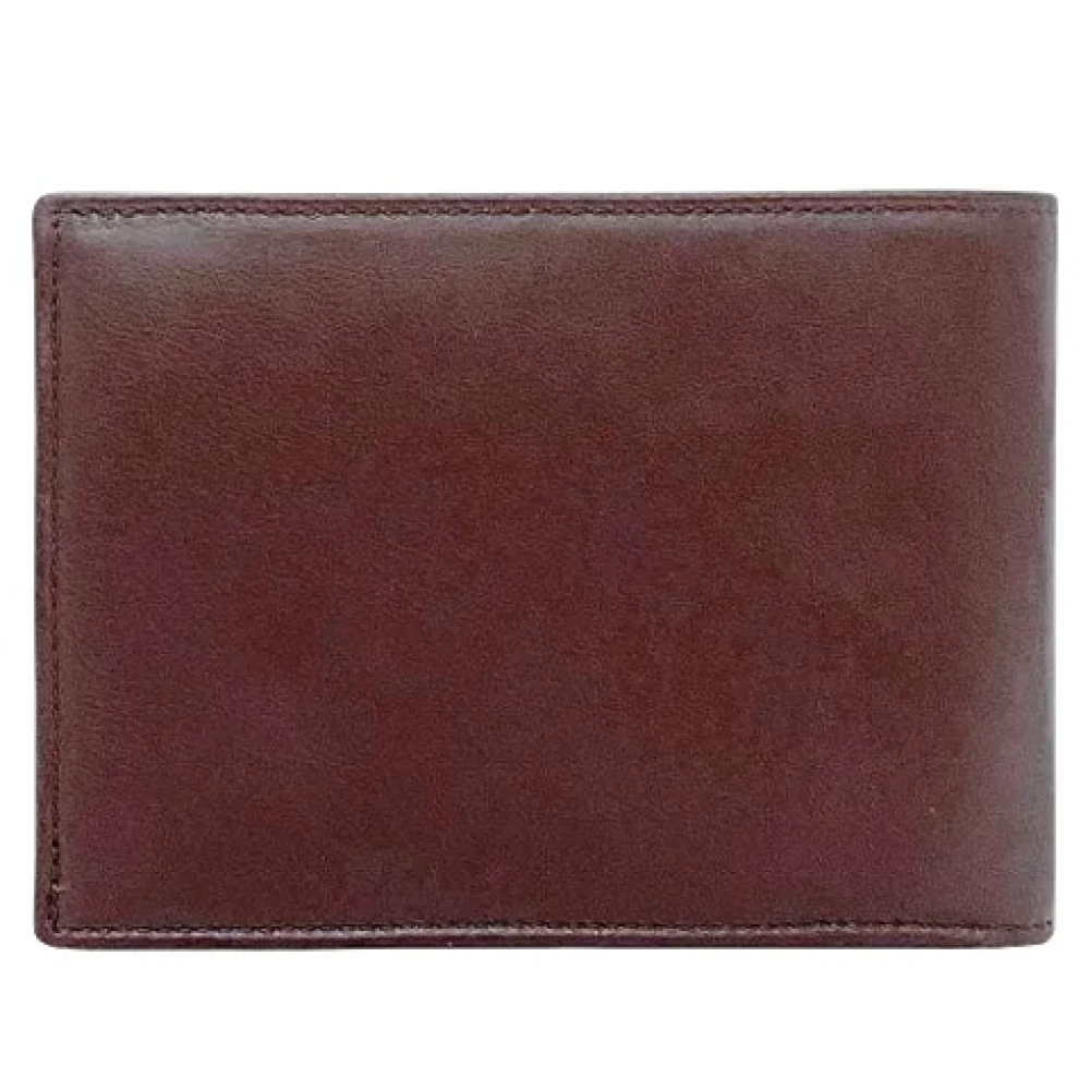 Armani Pre-owned Leather wallets Brown Dames