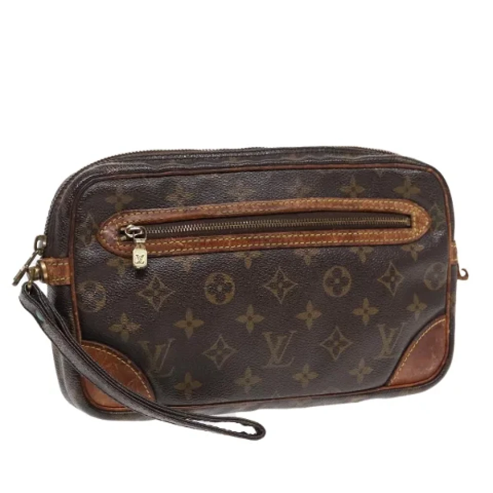 Louis Vuitton Vintage Pre-owned Canvas clutches Brown Dames