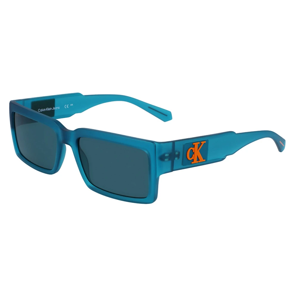Calvin Klein Men's Blue Sunglasses, One Size, Rectangular Acetate Sunglasses