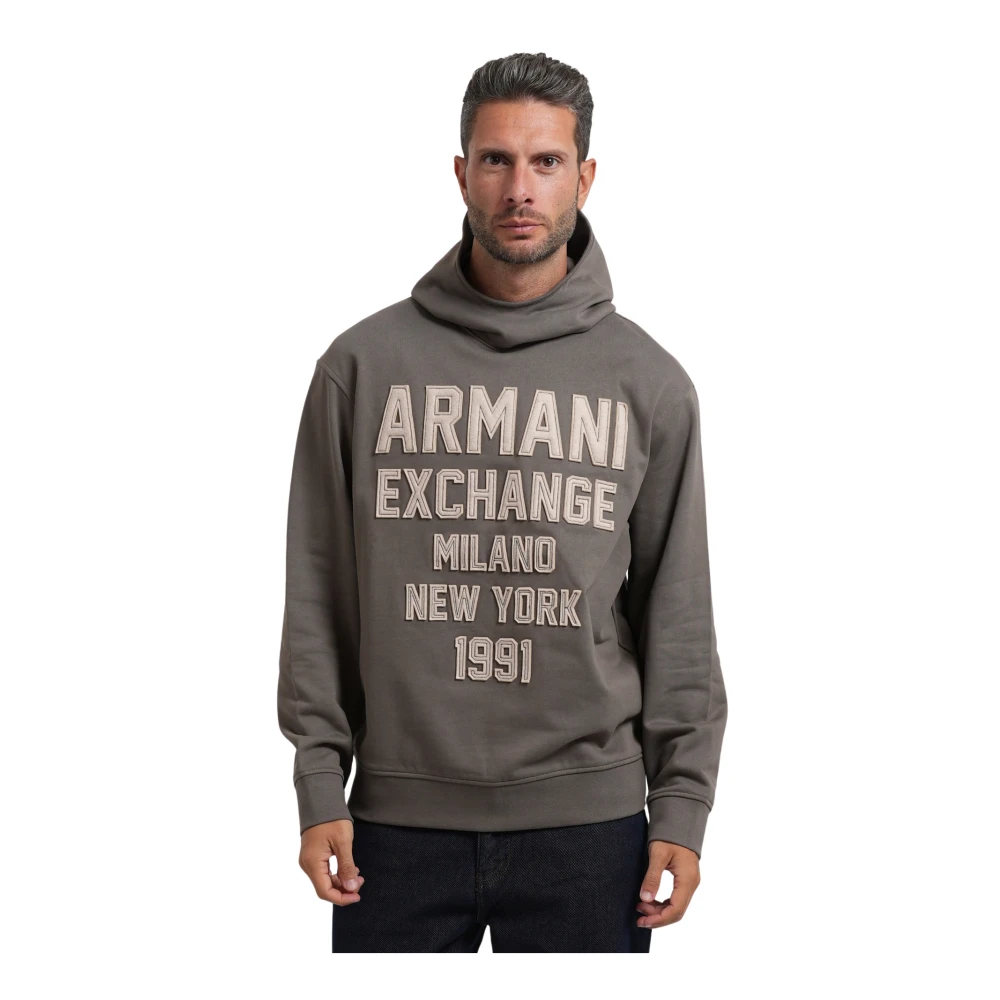Armani Exchange , Herren, Sweatshirts & Hoodies, Grau, Xl