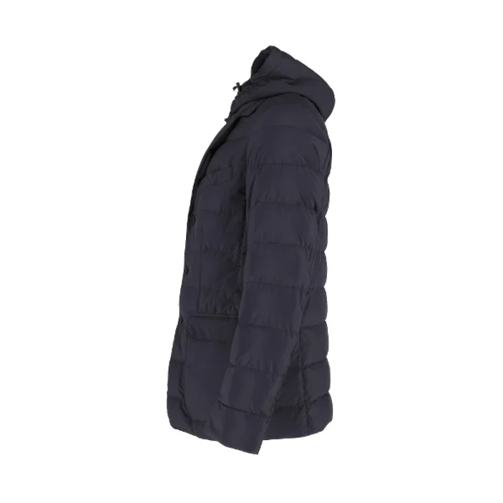 Moncler Pre-owned Wool outerwear Blue Dames