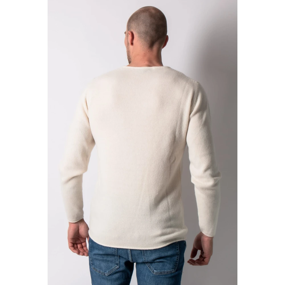 Daniele Fiesoli Cashmere Trui in Offwhite White Heren