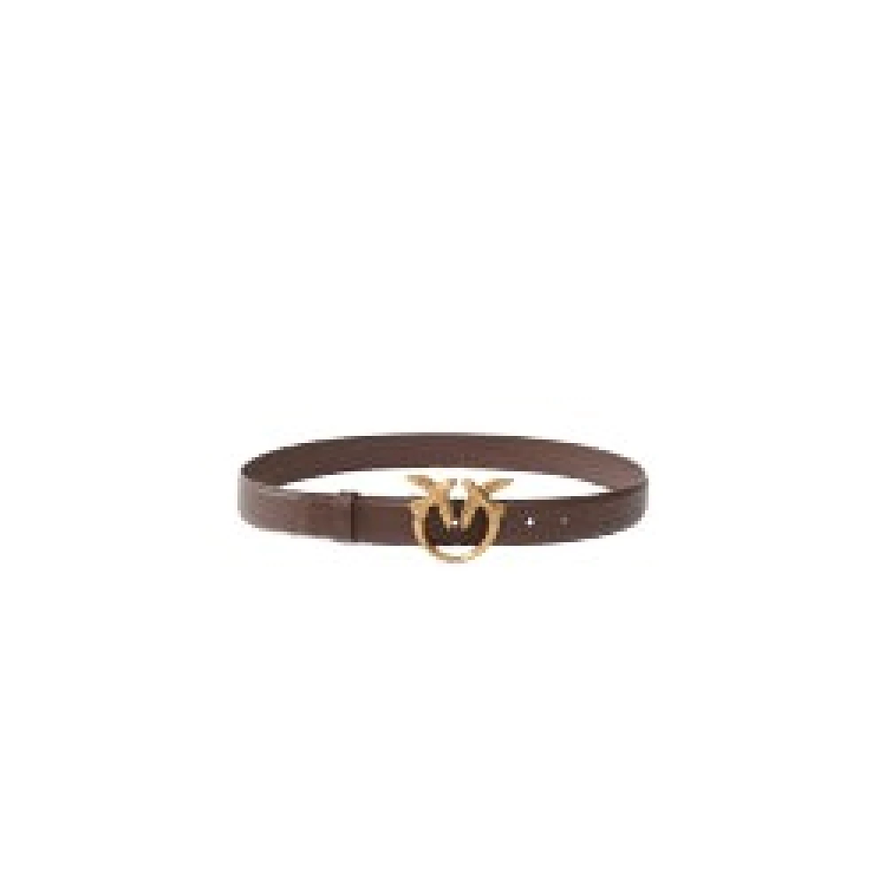 Pinko Love Berry H3 Belt Low Vitello - Female - Belts - Brown - Xs - Accessories