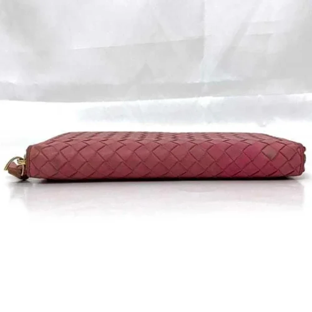 Bottega Veneta Vintage Pre-owned Leather wallets Pink Dames