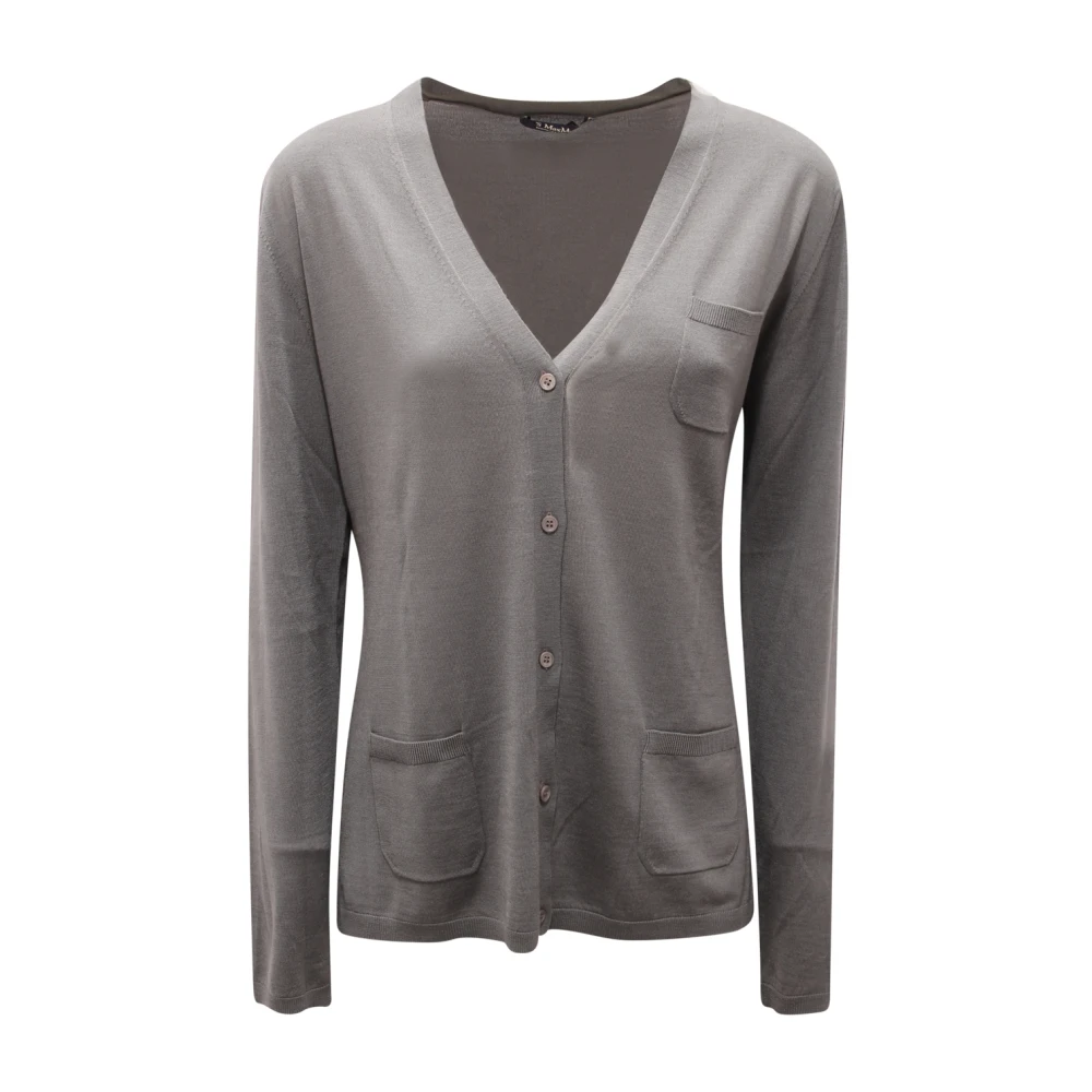 Max Mara Gray Erice Cardigan - Female - Cardigans - M - Knitwear