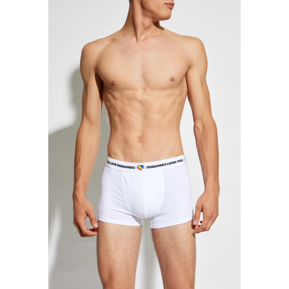 Dsquared2 Twee-pack boxershorts met logo Multicolor Heren