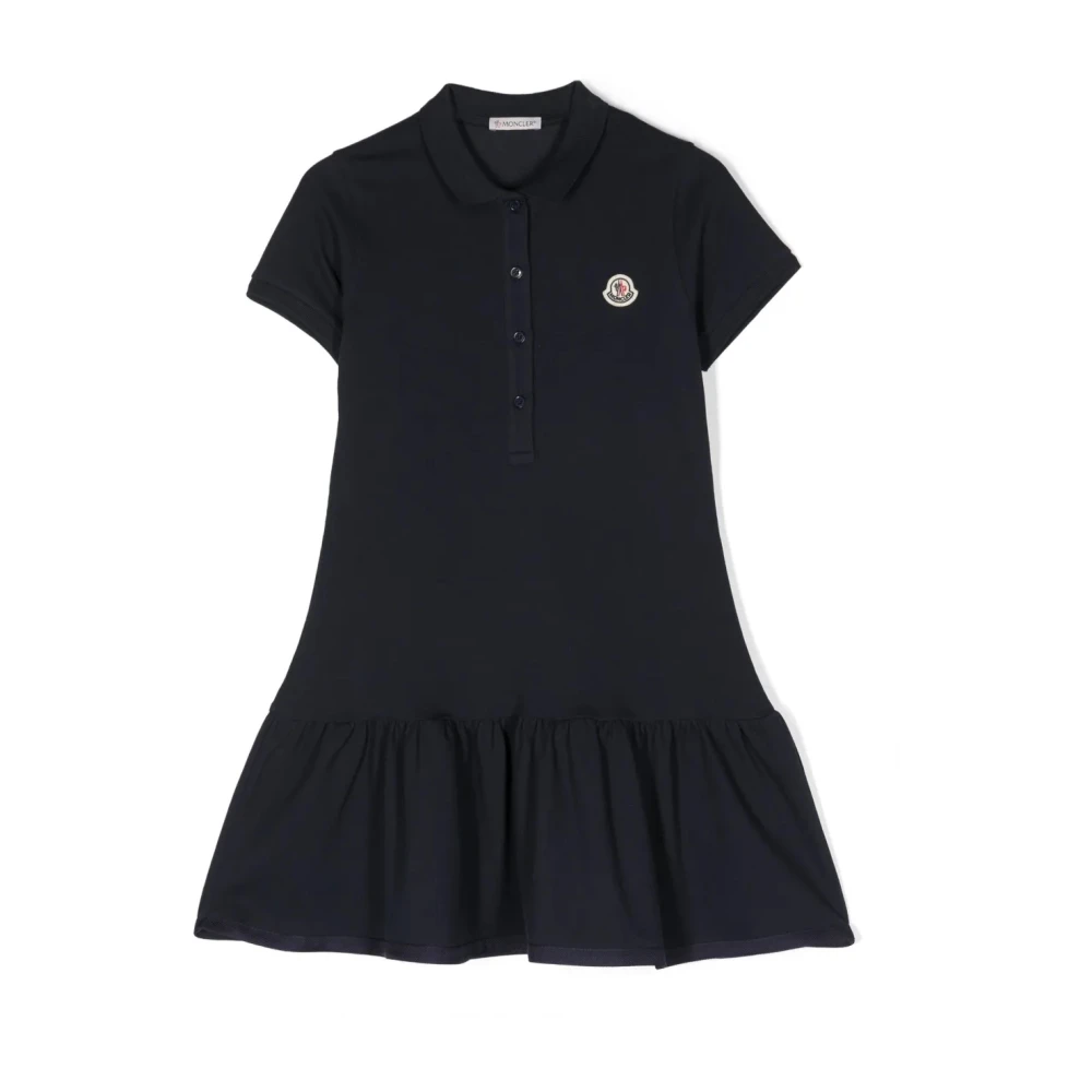 Moncler Girls Blue Dresses, 12 Y, Polo Dress