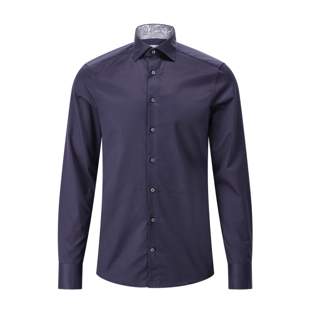 Stenströms Uomo Blu Camicia Slim-Fit In Cotone