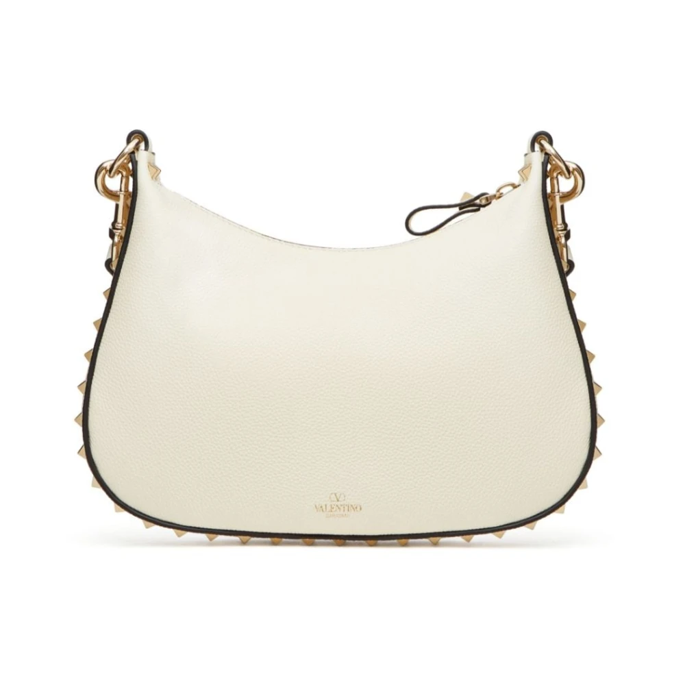 Valentino Garavani Witte leren tas met Rockstud-details White Dames