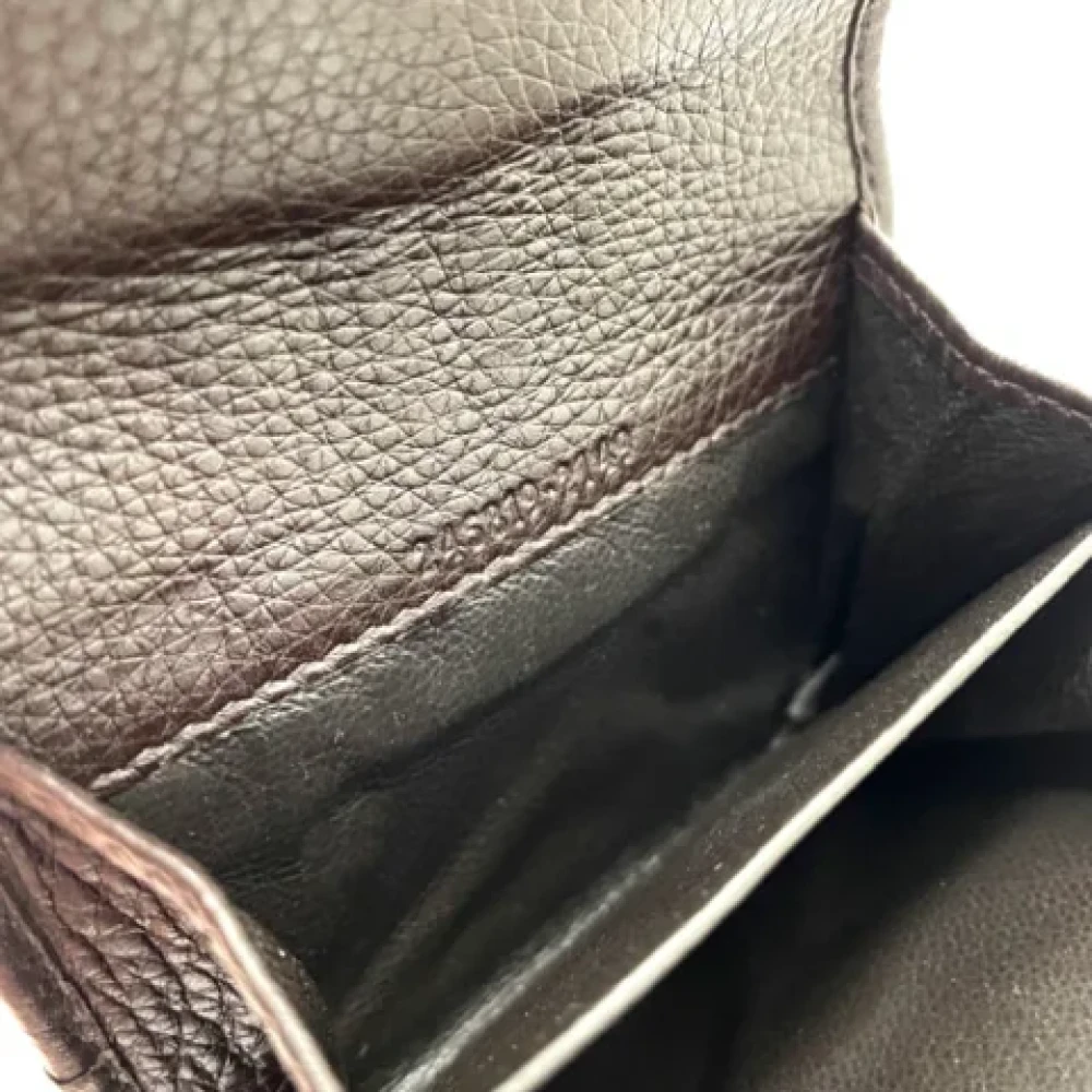 Gucci Vintage Pre-owned Fabric wallets Brown Dames
