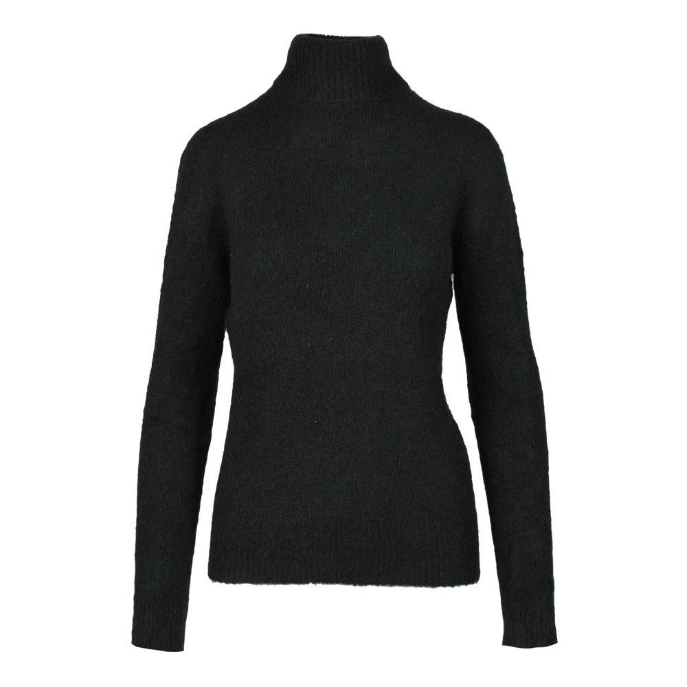 Kaos Mohair Wolmix Gebreide Trui Black Dames