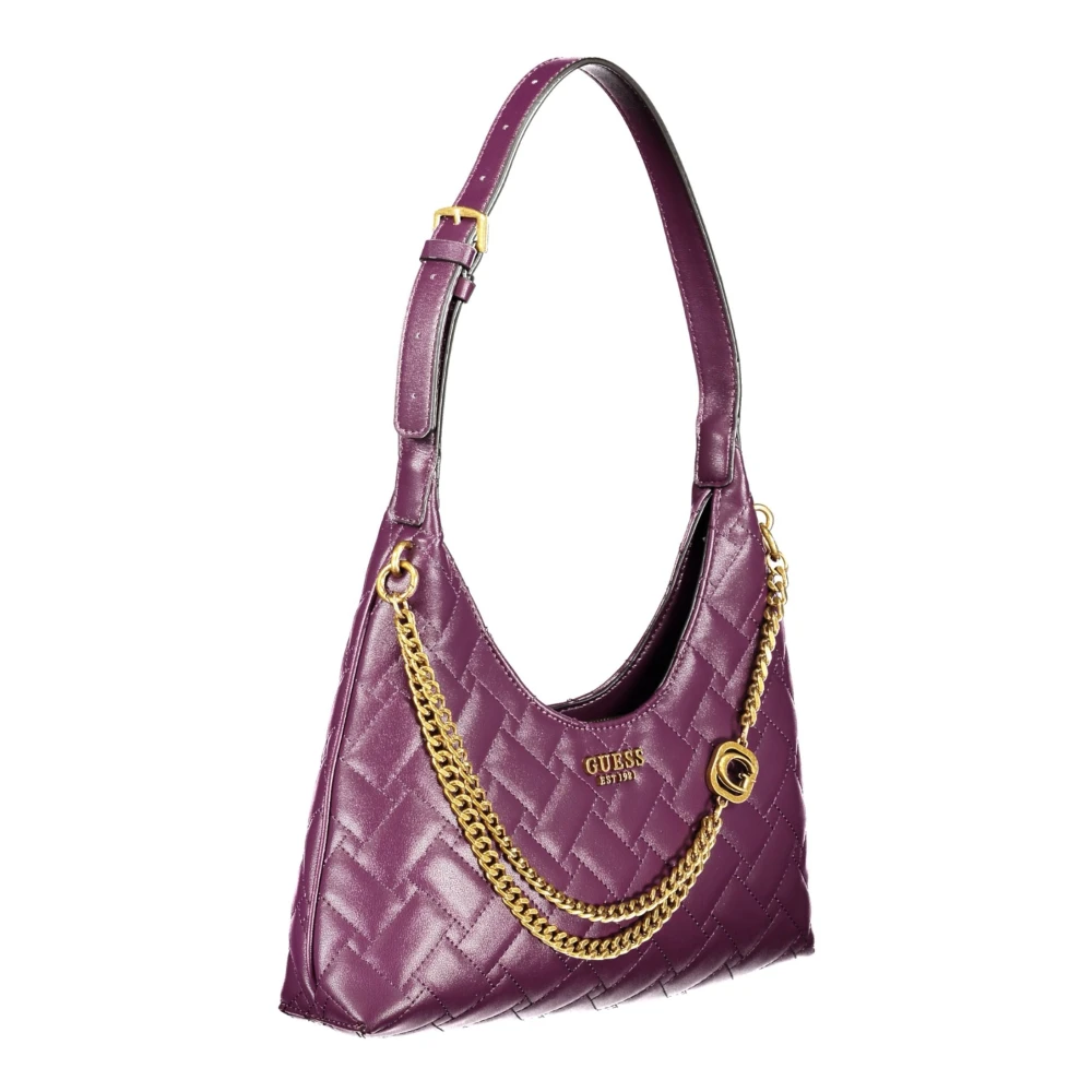 Guess Paarse Gracelynn Schoudertas met Rits Purple Dames