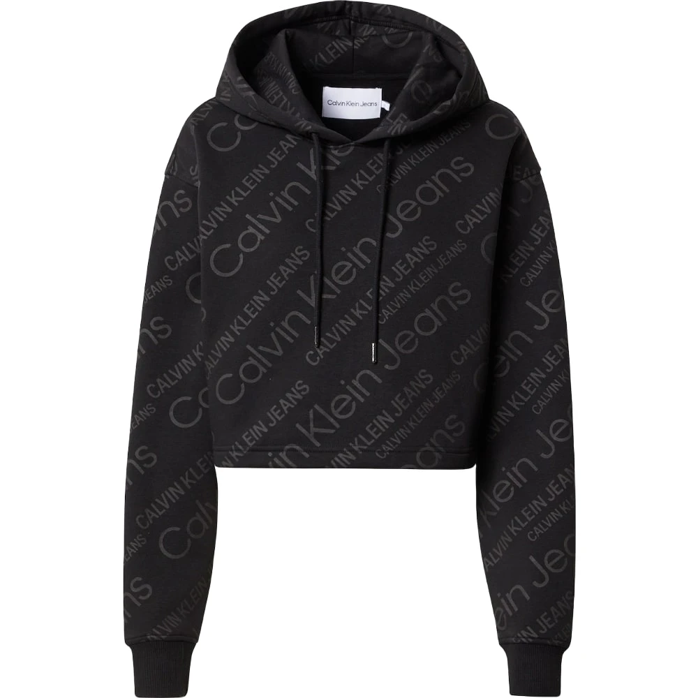 Calvin Klein Jeans Hoodie Black Dames