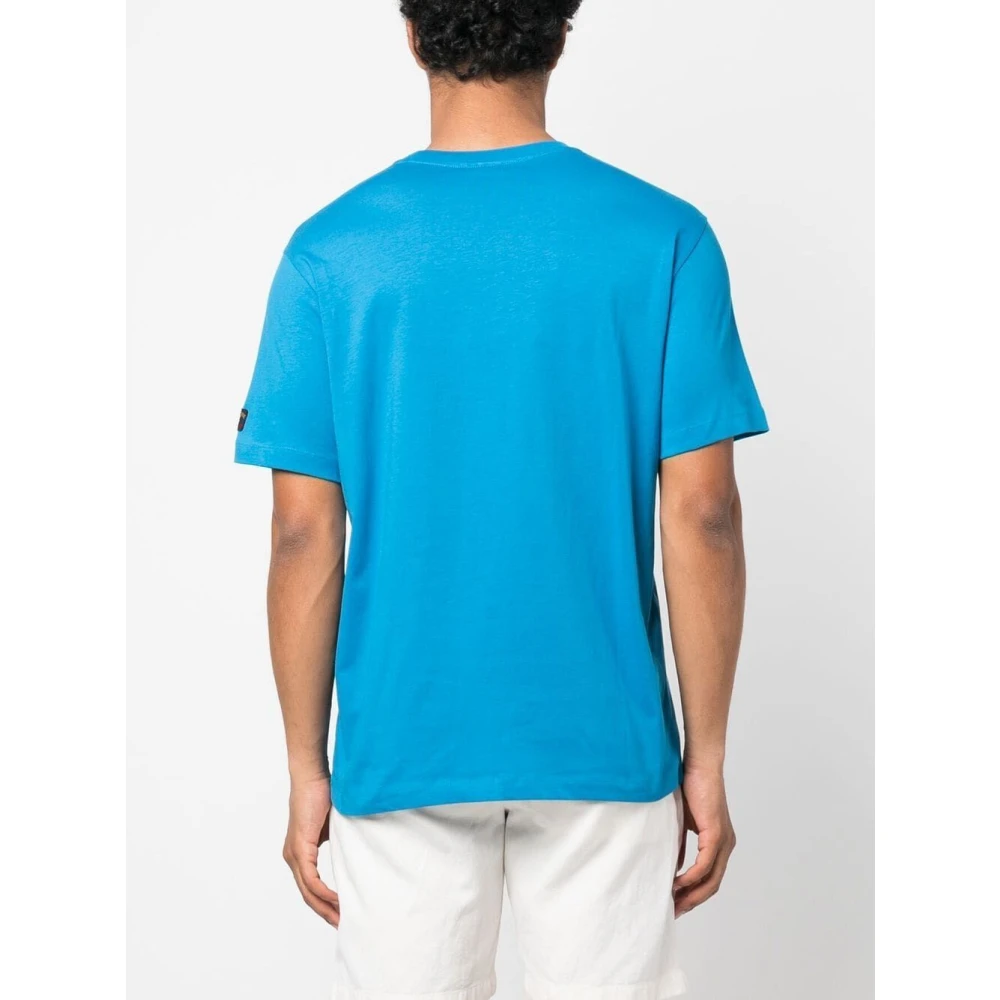PAUL & SHARK Casual Katoenen T-Shirt Blue Heren