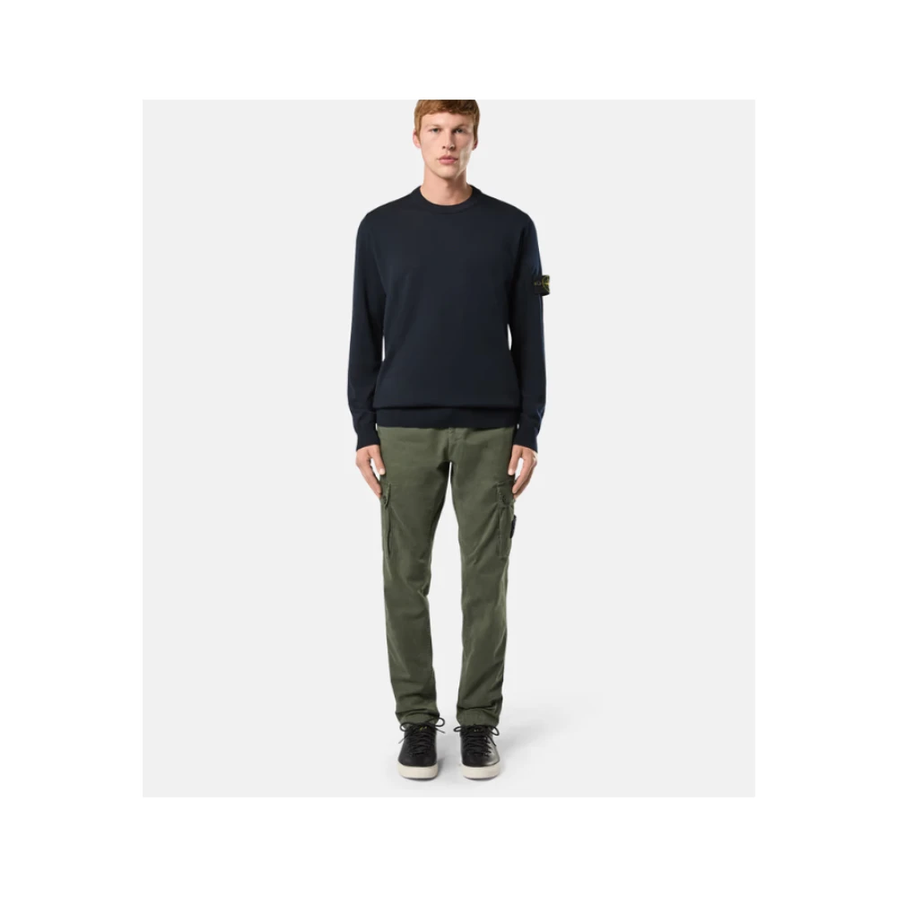 Stone Island Groene Slim Fit Cargo Broek Green Heren
