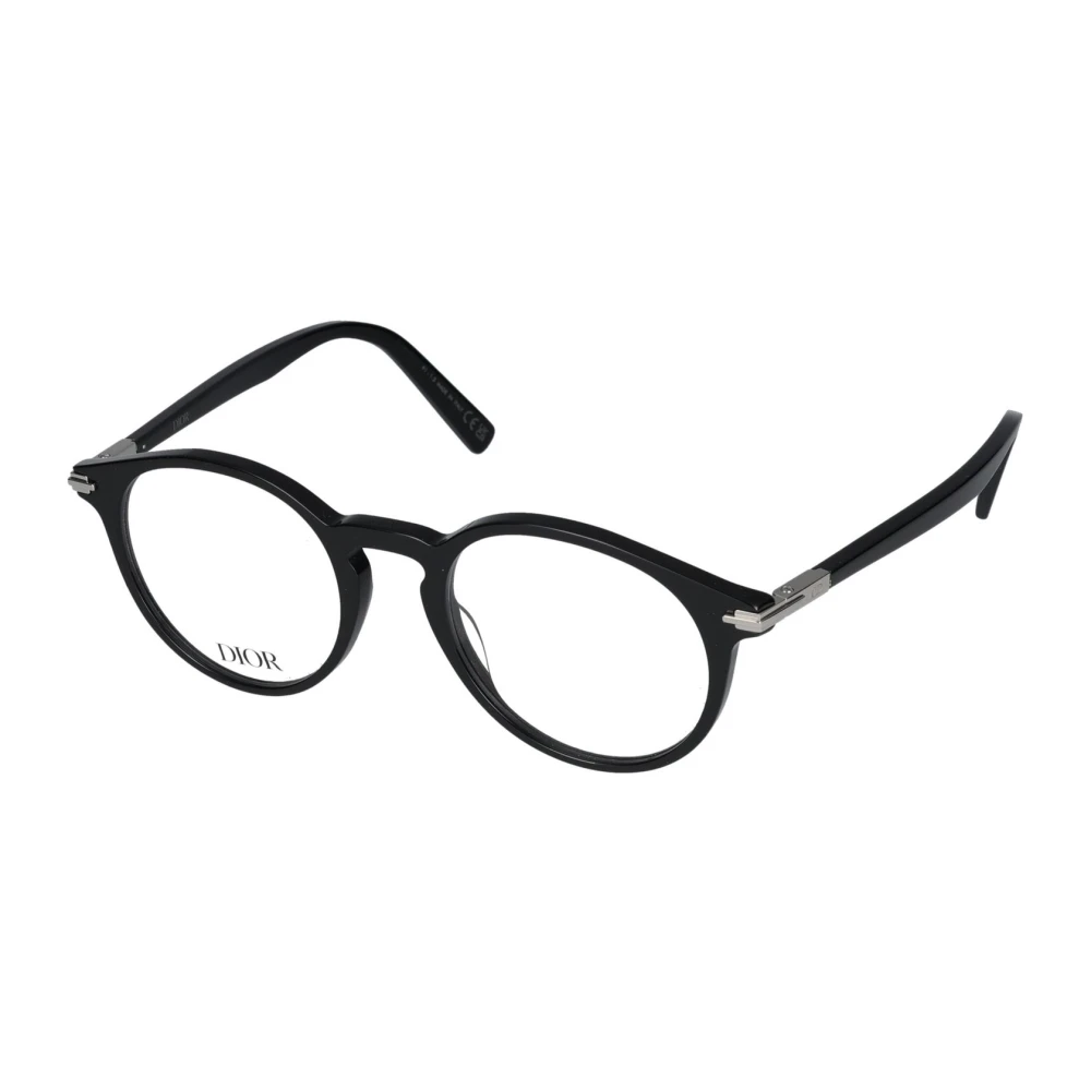 Dior Stijlvolle Zwarte Bril Black Heren